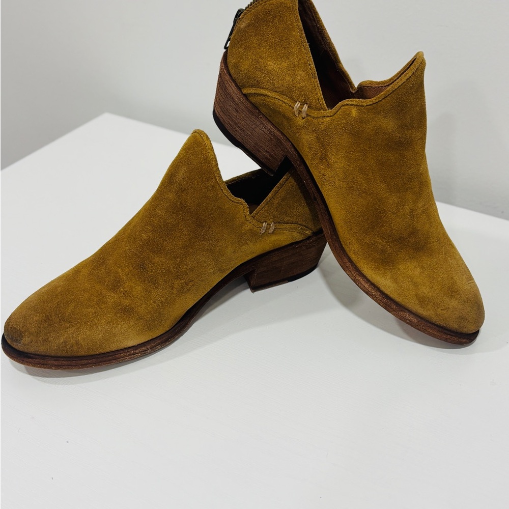 Frye suede leather booties